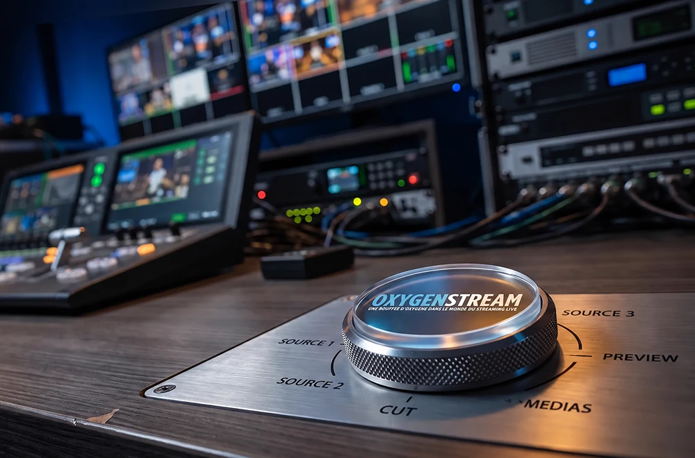 OxygenStream technical team working on a live event