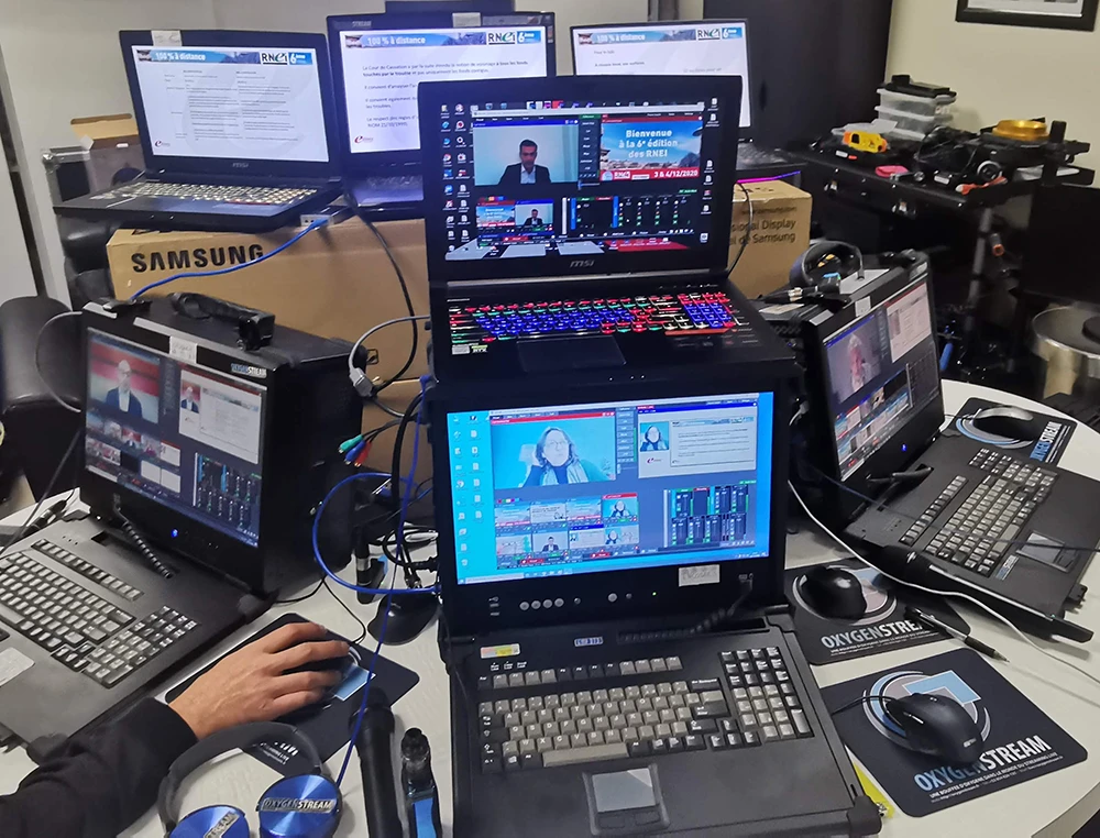Stream tout environnement – Dispositif de captation OxygenStream installé en extérieur, hors salle équipée
